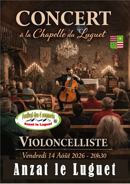 Festival des 4 sommets – Concert violoncelliste