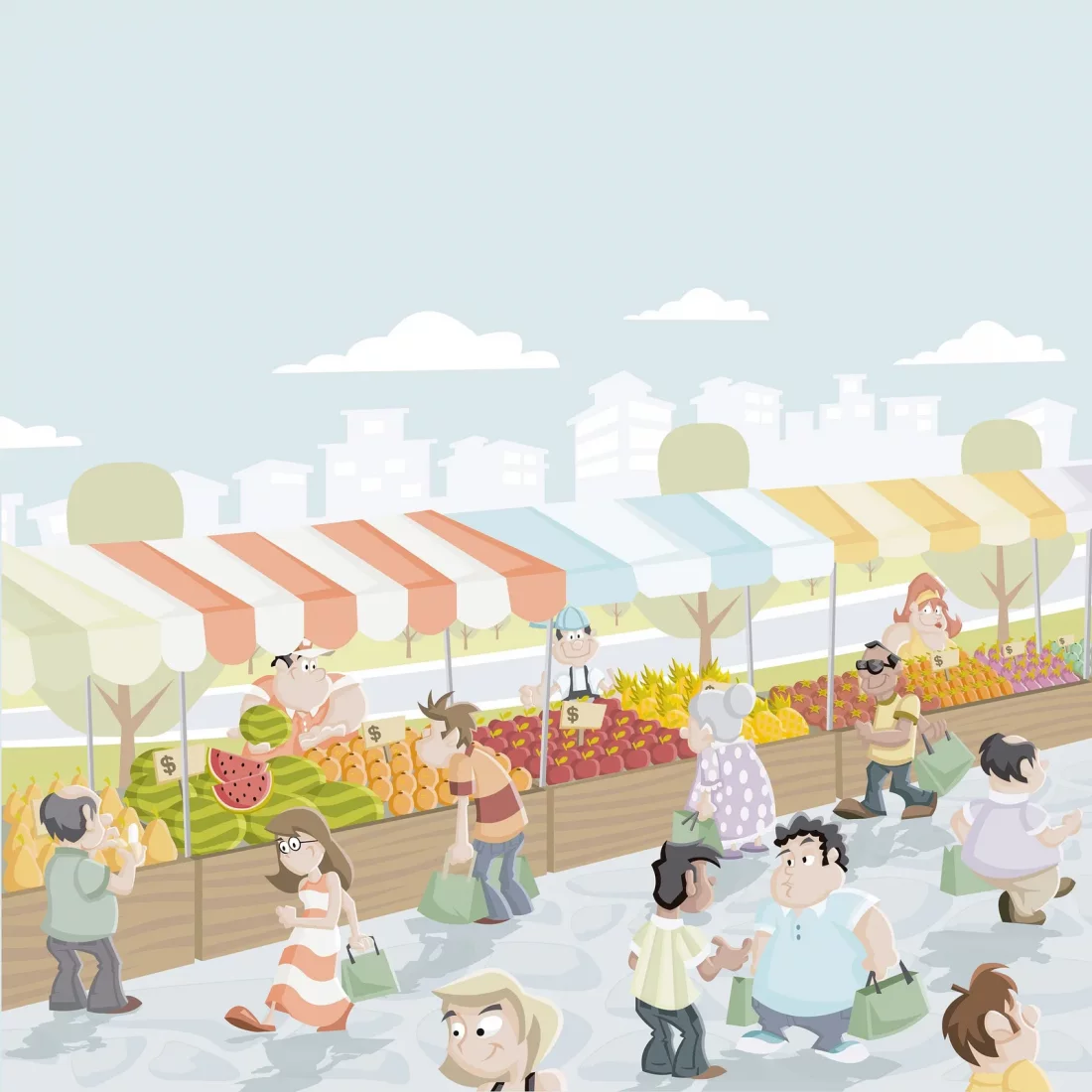 Marché et concert