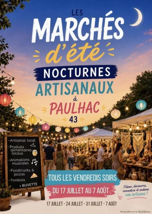 Marchés d’été nocturnes artisanaux