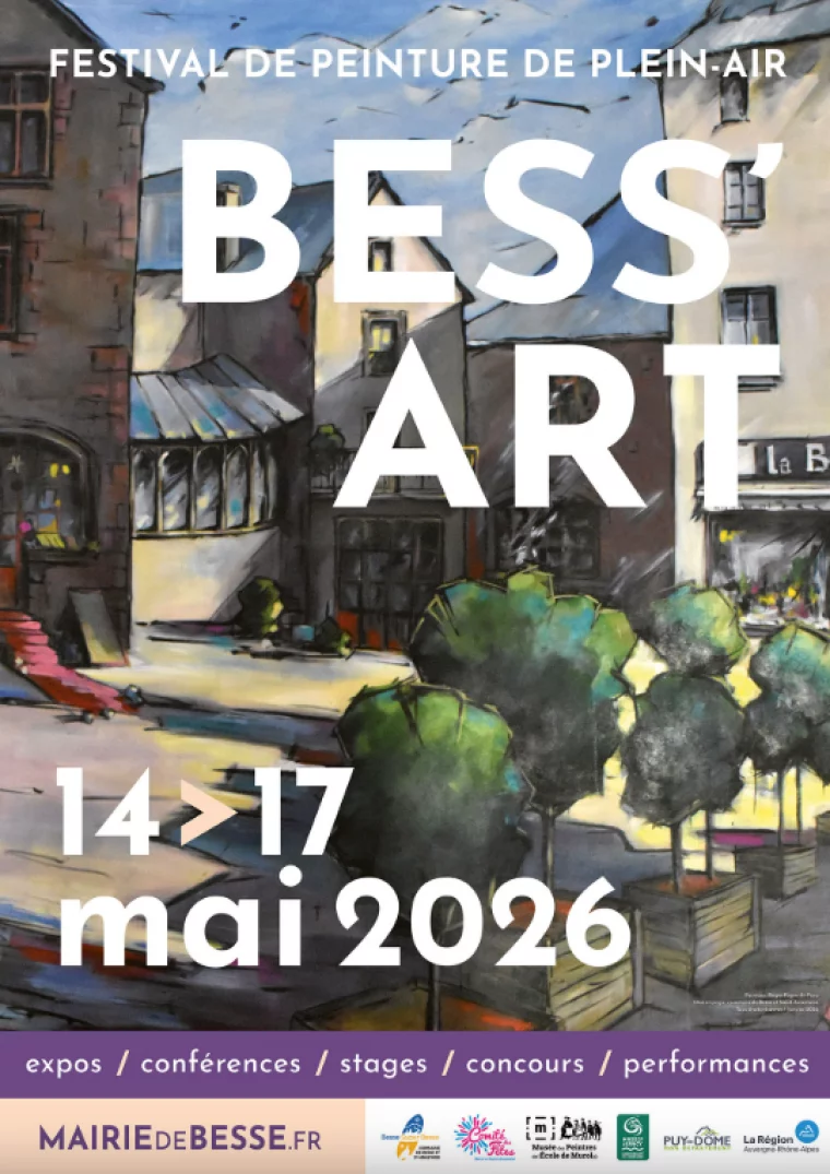 Affiche du festival de peinture Bess' Art 2026 à Besse