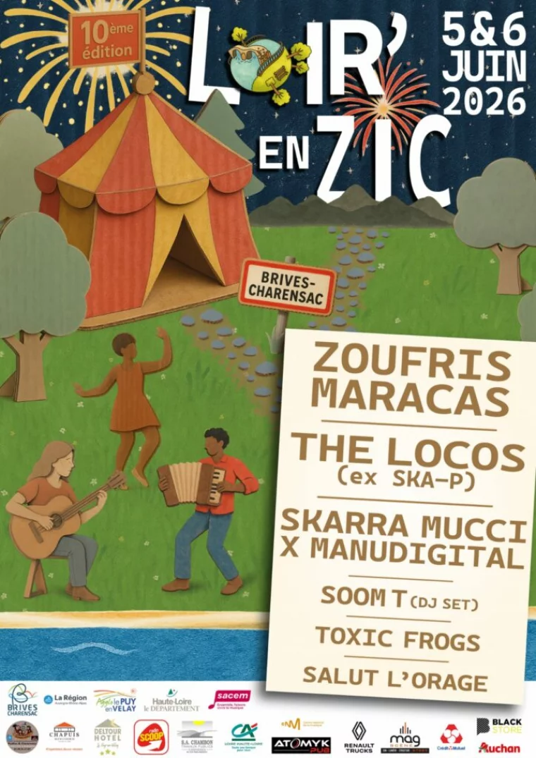 Affiche Loir'en Zic 2026 à Brives-Charensac
