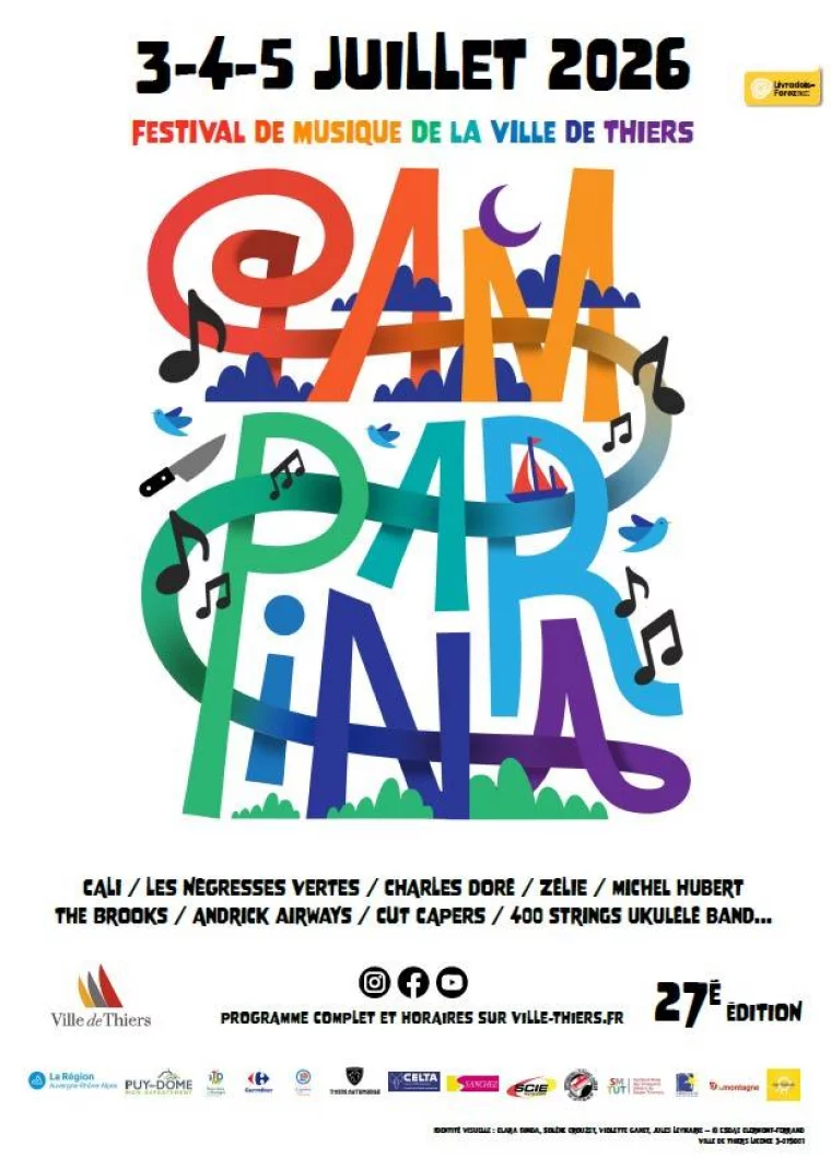 Affiche du festival La Pamparina 2026 à Thiers