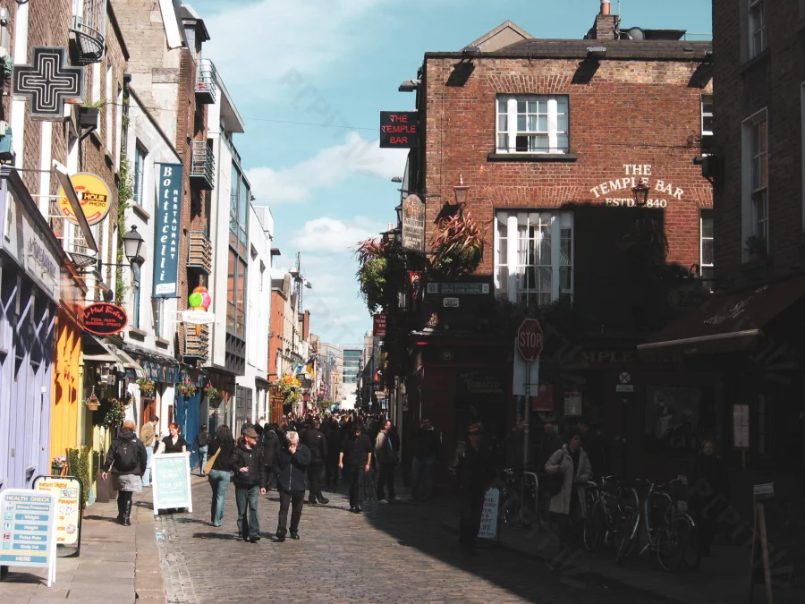 Ambiance dans les rues, Dublin.