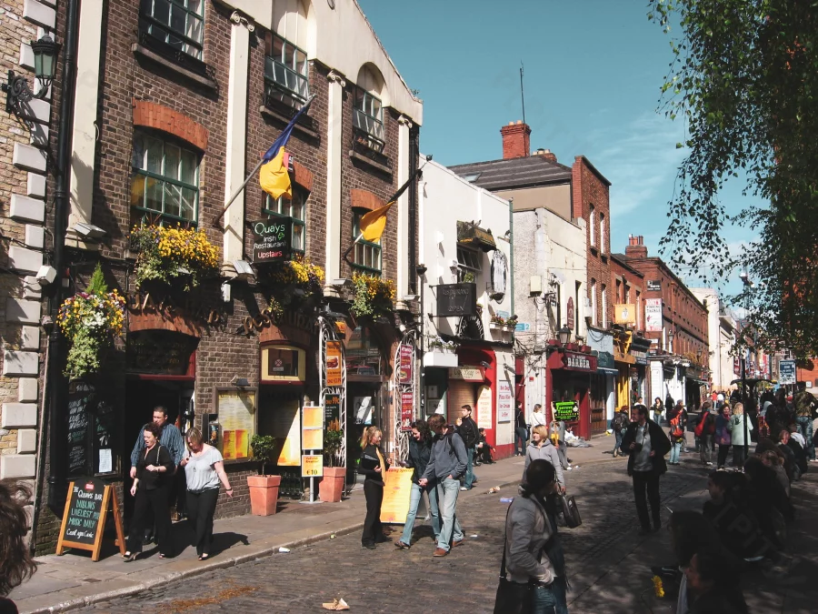 Ambiance dans les rues.