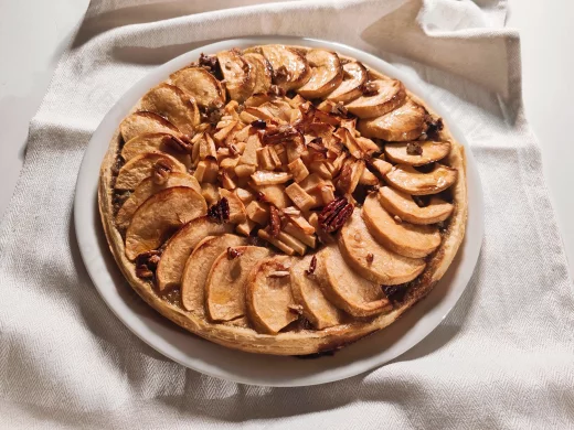 Tarte Pomme-Pécan au sirop d’érable : Croquante et Fondante